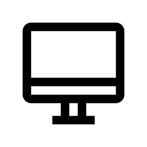 Monitor Screen Two Icon Symbol icon