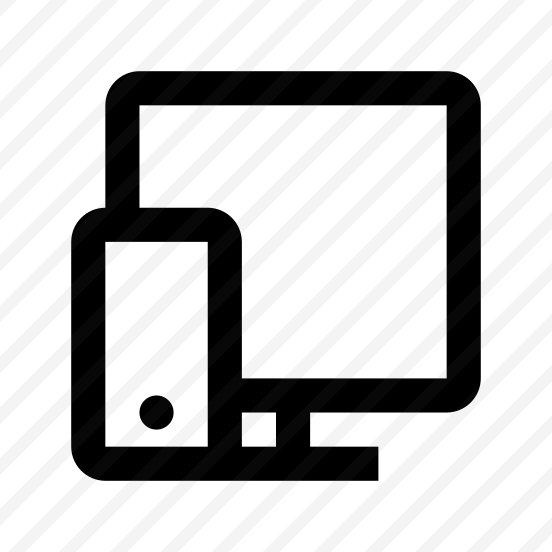 Monitor Smartphone Icon Symbol Vector preview