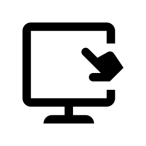 Monitor Touchscreen Icon Symbol Vector icon