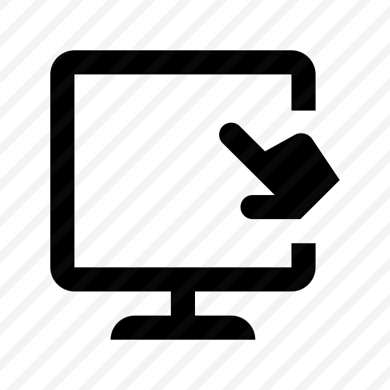 Monitor Touchscreen Icon Symbol Vector preview