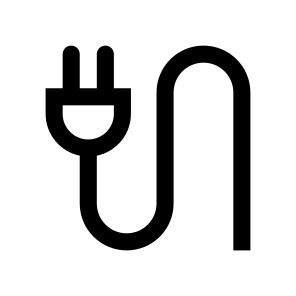 Plug Wire Icon Symbol Vector icon