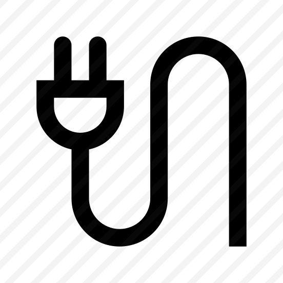 Plug Wire Icon Symbol Vector preview