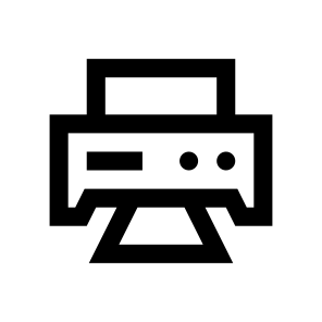 Printer Printing Icon Symbol Vector icon