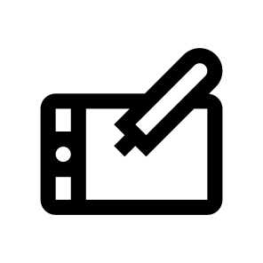 Wacom Tablet Icon Symbol Vector icon
