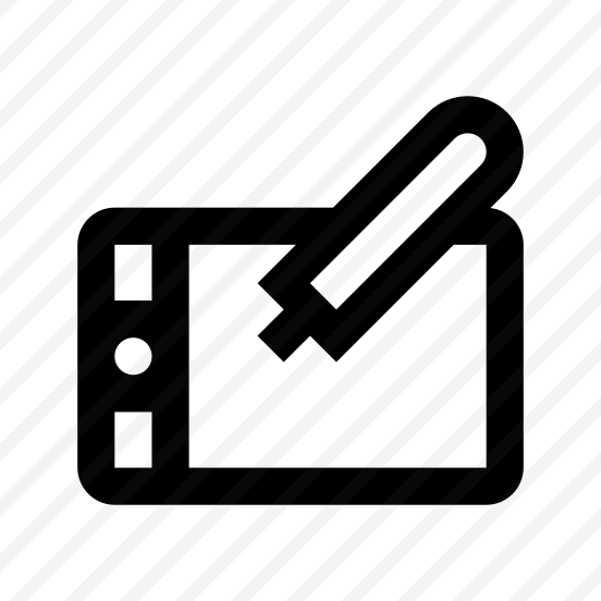 Wacom Tablet Icon Symbol Vector preview