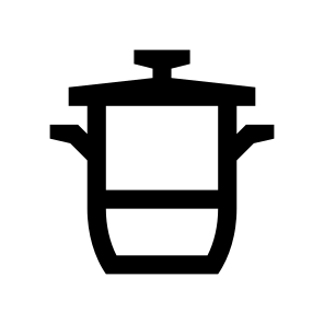 Cookware Pot Lid Cooking Two icon