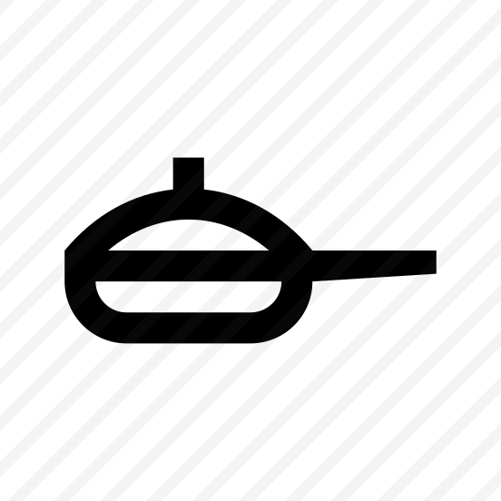 Pan Tableware Icon Symbol Vector preview