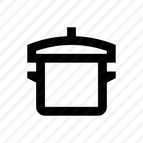 Pot Cooking Icon Symbol Vector preview