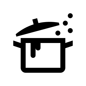 Saucepan Pot Boiling Cooking Icon icon
