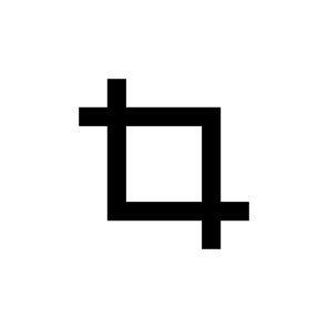 Crop Tool Icon Symbol Vector icon
