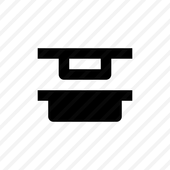 Distribute Vertical Top Icon Symbol preview