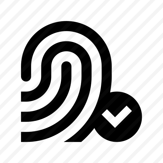 Fingerprint Id Check Line Icon preview