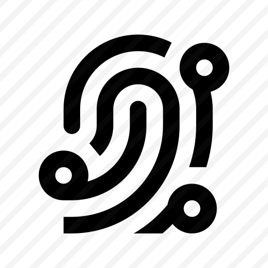 Fingerprint Id Scan Line Icon preview