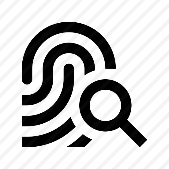 Fingerprint Id Search Line Icon preview