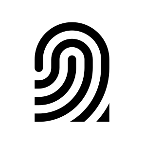 Fingerprint Line Icon Symbol Vector icon