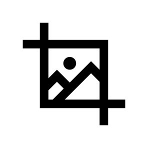 Image Crop Icon Symbol Vector icon
