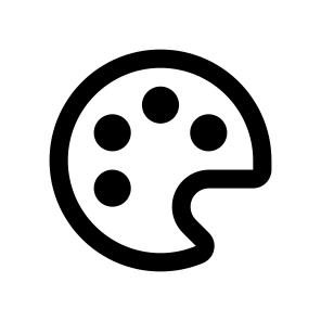 Palette Icon Symbol Vector Ui icon