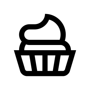 Cake Custard Icon Symbol Vector icon