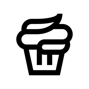 Cake Custard Two Icon Symbol icon