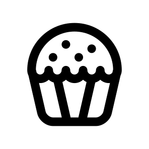 Cake Muffin Icon Symbol Vector icon