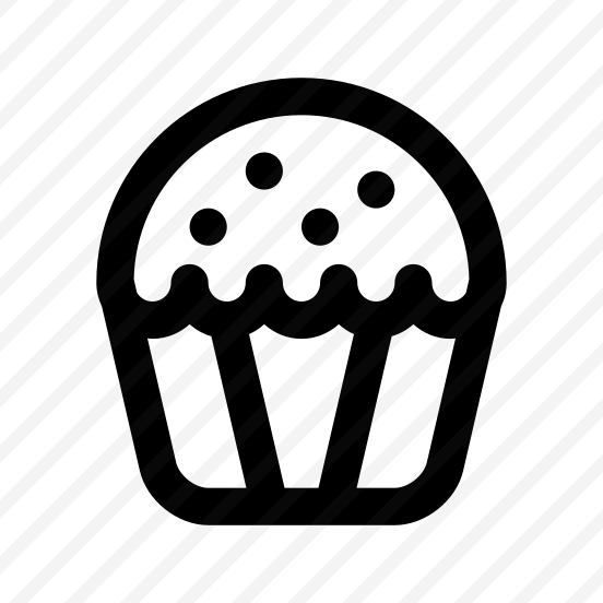 Cake Muffin Icon Symbol Vector preview