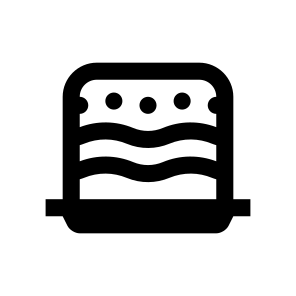 Dessert Cake Pie Three Icon icon