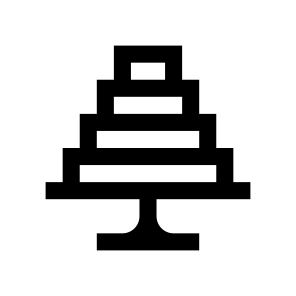 Dessert Cake Pie Tiered Icon icon