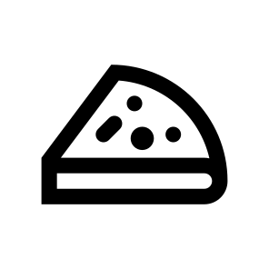Pizza Slice Of Icon Symbol icon