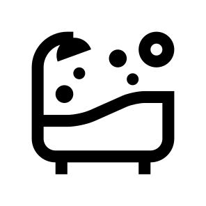 Bathroom Bath Bathtub Wash Foam Clean Shower icon