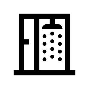Bathroom Shower Cabin Wash Showering icon