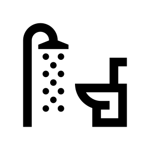 Bathroom Shower Toilet Bowl Wc Restroom icon