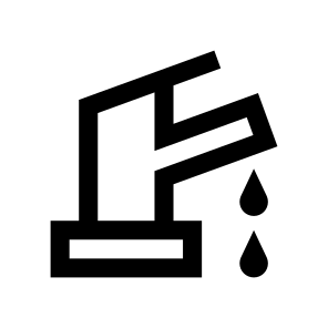 Bathroom Water Tap Faucet Plumbing Drops icon