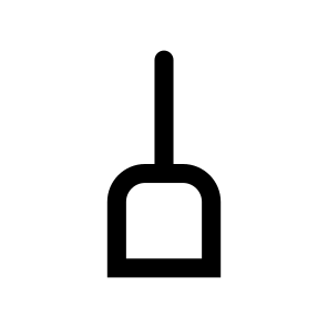 Cleaning Toilet Brush Dustpan Icon icon