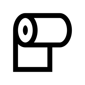 Paper Toilet Tissue Wc Roll Hygiene Bathroom icon