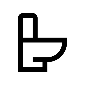 Toilet Bowl Bidet Wc Restroom Bathroom icon
