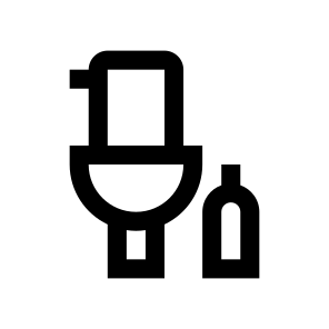 Toilet Wc Bowl Brush Bathroom Restroom icon