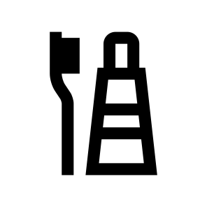 Toothbrush Hygiene Oral Toothpaste Bathroom Tube icon