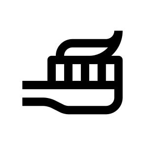 Toothbrush Hygiene Oral Toothpaste Icon icon