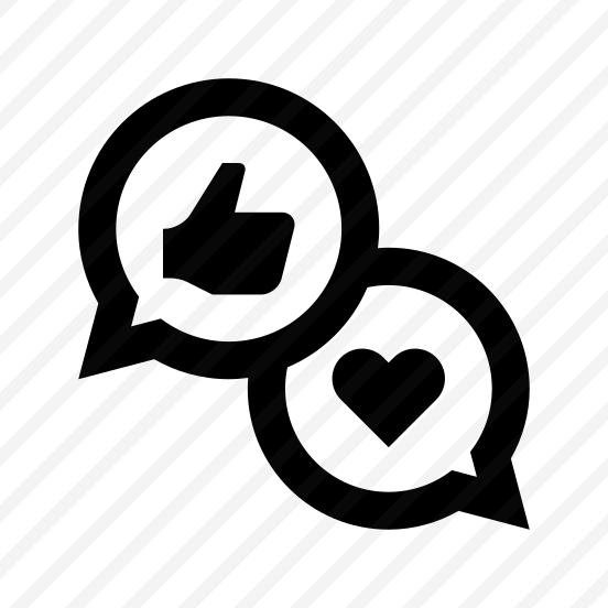 Advertising Advertisement Chat Like Hand Heart Bubbles Communication preview