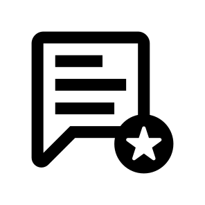 Chat Message Favorite Icon Symbol icon
