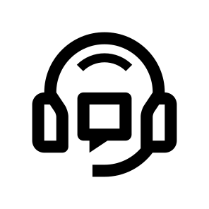 Live Chat Customer Care Headphones Headset Message Application Request Service Support Call Center icon