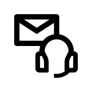 Live Chat Customer Care Headphones Headset Message Letter Mail Envelope Service Support Call Center icon