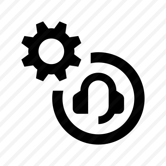 Live Chat Customer Care Headphones Headset Settings Options Configuration Cogwheel Gear Service Support Call Center Two preview