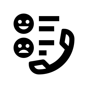 Live Chat Customer Care Phone Survey Rating Emoticons Emoji Happy Sad Service Support icon
