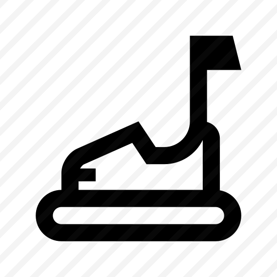 Amusement Park Autodrome Attraction Icon preview