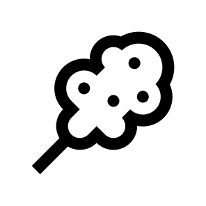 Cotton Candy Icon Symbol Vector icon