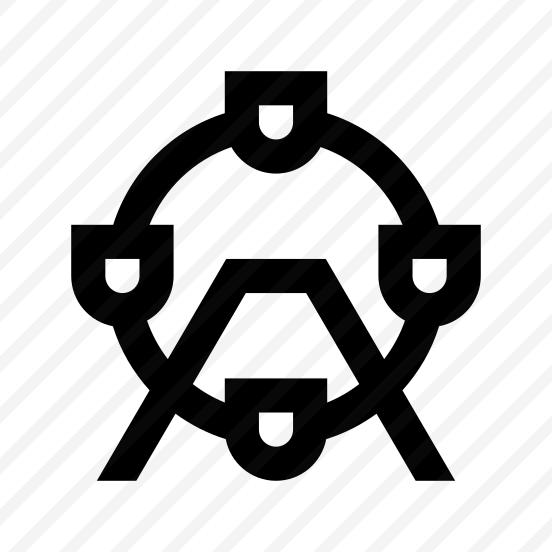 Ferris Wheel Attraction Icon Symbol preview
