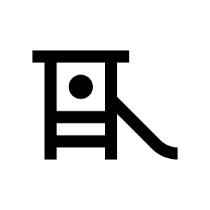 Playground Children Slide Icon Symbol icon