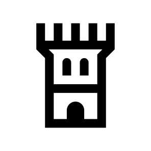 Tower Castle Icon Symbol Vector icon