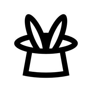 Trick Hat Bunny Icon Symbol icon